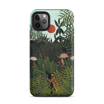 Virgin Forest - Henri Rousseau Phone Case Iphone 11 Pro Max / Matte Phone Case Vibrant Jungle Scene Lush Green Foliage Virgin Forest Henri,