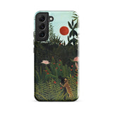 Virgin Forest - Henri Rousseau Phone Case Samsung Galaxy S22 Plus / Matte Vibrant Jungle Scene Lush Green Foliage, Oversized Botanical