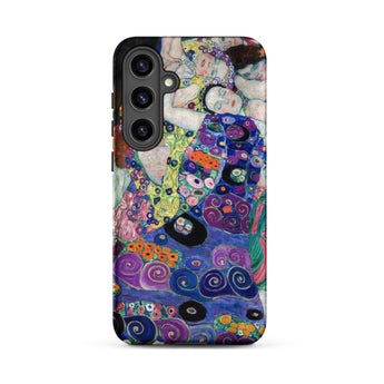 The Virgin - Gustav Klimt Samsung Case, Galaxy S24 Plus / Matte, Smartphone Case Adorned Colorful Abstract Floral Art Print