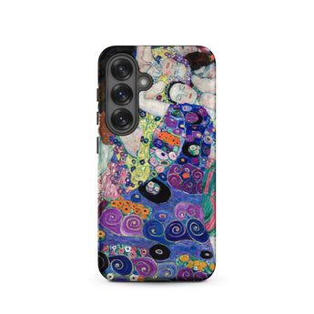 The Virgin - Gustav Klimt Samsung Case, Galaxy S25 / Matte, Smartphone Case Colorful Ornate Art Print Triple Camera