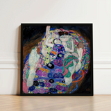Framed Reproduction Gustav Klimt’s ?The Kiss” Ornate Patterns Klimt, Kaleidoscopic Realm, Austrian Symbolist Art