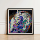 Framed Reproduction Gustav Klimt’s ?The Kiss” Ornate Patterns Klimt, Kaleidoscopic Realm, Austrian Symbolist Art