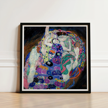 Framed Reproduction Gustav Klimt’s ?The Kiss” Ornate Patterns Klimt, Kaleidoscopic Realm, Austrian Symbolist Art