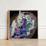 Vibrant Framed Reproduction Gustav Klimt’s ?The Kiss” Patterns Klimt, Kaleidoscopic Realm, Austrian Symbolist Art