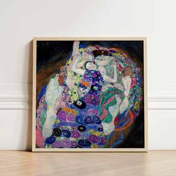 Vibrant Framed Reproduction Gustav Klimt’s ?The Kiss” Patterns Klimt, Kaleidoscopic Realm, Austrian Symbolist Art