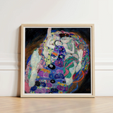 Vibrant Framed Reproduction Gustav Klimt’s ?The Kiss” Patterns Klimt, Kaleidoscopic Realm, Austrian Symbolist Art