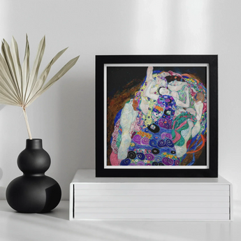 The Virgin - Gustav Klimt Symbolist Art Nouveau Print / Canvas Framed Colorful Abstract Artwork Figures Klimt-inspired Style Gustav Klimt,