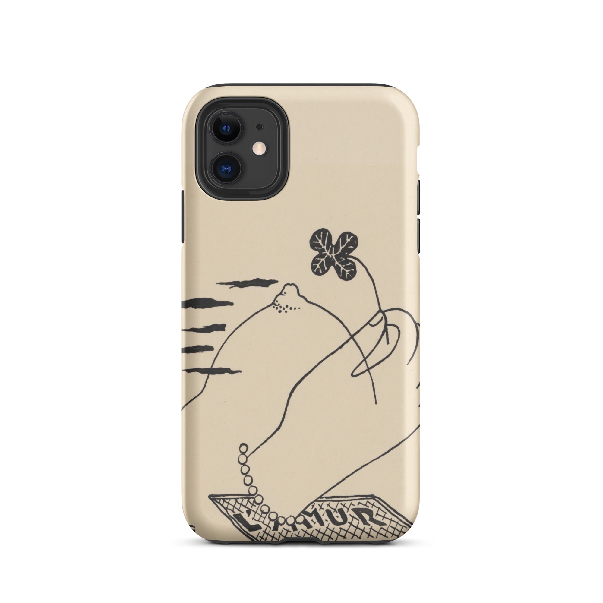 Volcano Mikulas Galanda Iphone Case, 11 / Matte, Beige Phone Case Hand Drawn Design
