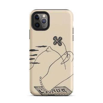 Volcano - Mikulas Galanda Iphone Case, 11 Pro Max / Matte, Beige Phone Case Hand-drawn Design