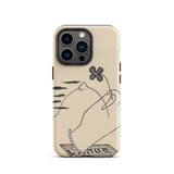 Volcano - Mikulas Galanda Iphone Case, 13 Pro / Matte, Beige Phone Case Hand Clover Design