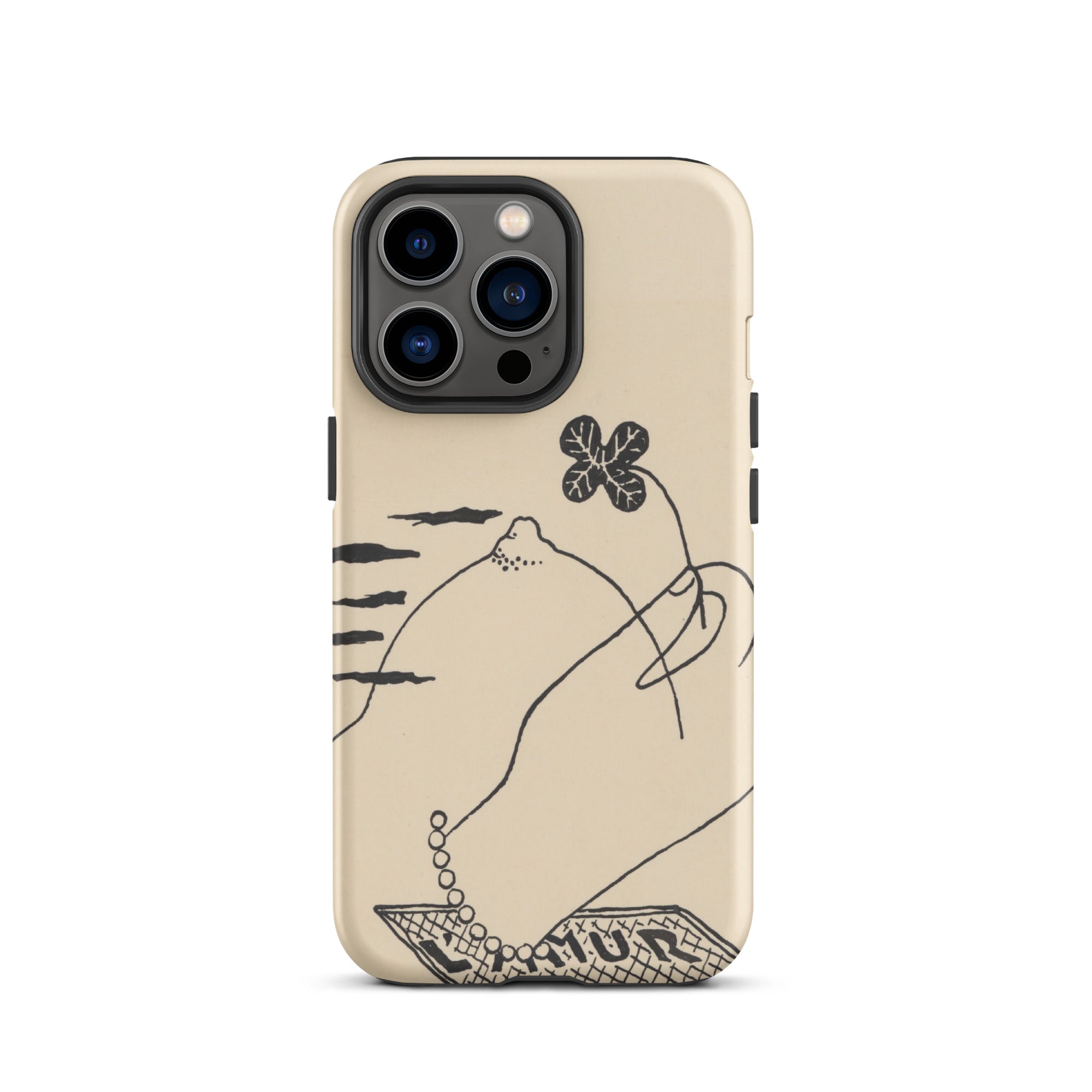 Volcano Mikulas Galanda Iphone Case, 13 Pro / Matte, Beige Phone Case Hand Clover Design