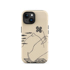 Volcano Mikulas Galanda Iphone Case, 15 / Matte, Beige Phone Case Hand Clover Design