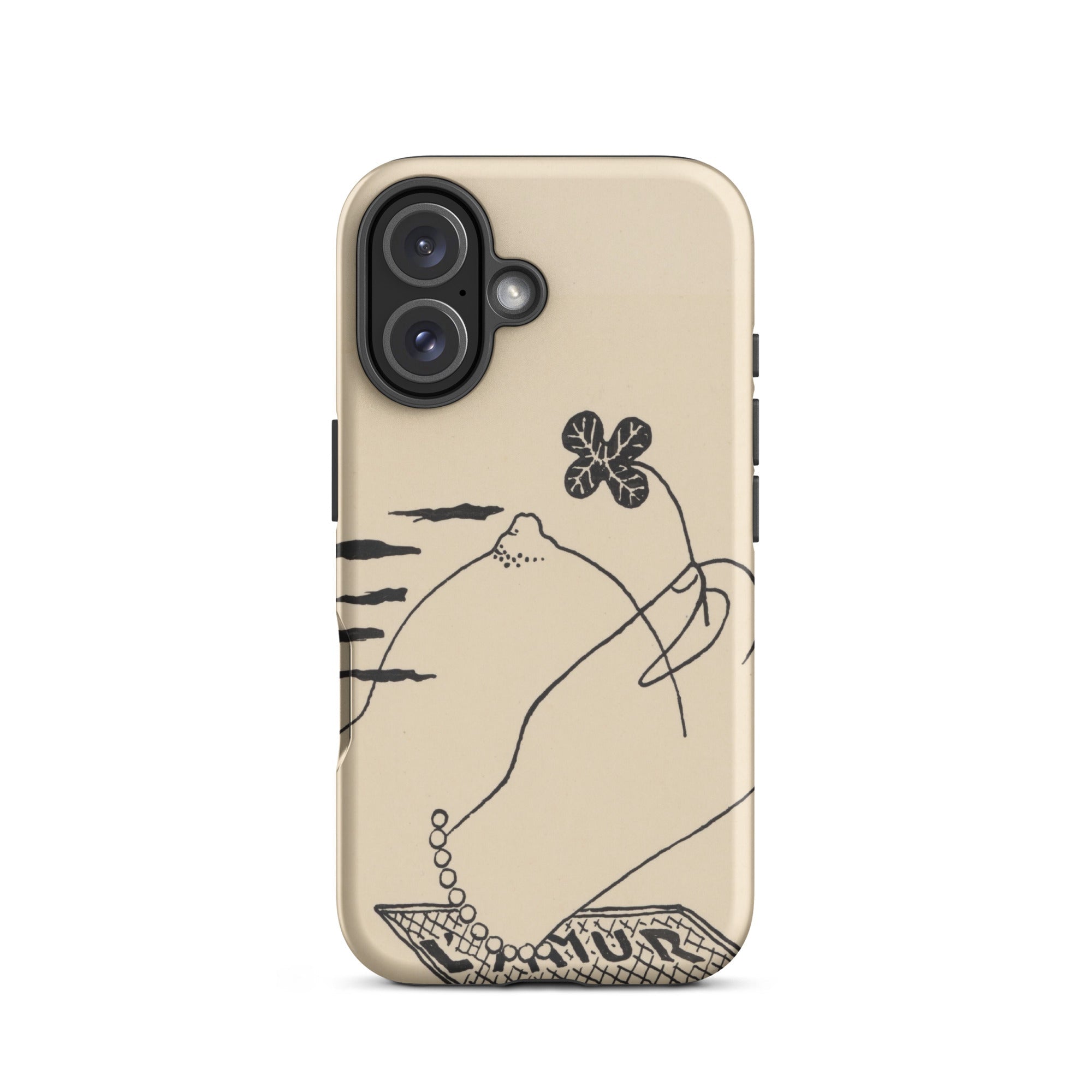 Volcano Mikulas Galanda Iphone Case, 16 / Matte, Beige Phone Case Hand Drawn Design