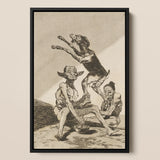 Wait ?Til You’ve been Anointed - Francisco De Goya Art Print / Canvas, 12x17’’ / A3 / Black Frame, Posters Prints & Visual Artwork, Toby Leon