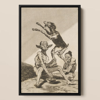 Wait ?Til You’ve been Anointed - Francisco De Goya Art Print / Canvas, 12x17’’ / A3 / Black Frame, Posters Prints & Visual Artwork, Toby Leon