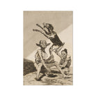 Wait ?Til You’ve been Anointed - Francisco De Goya Art Print, Grotesque Figures Goat