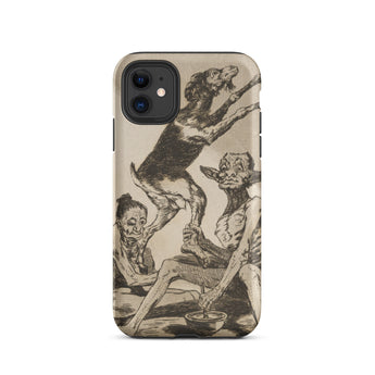 Wait Till You’ve been Anointed - Francisco De Goya Iphone Case, 11 / Matte, Iphone 12/12 Pro Case Vintage-style Fantastical Illustration