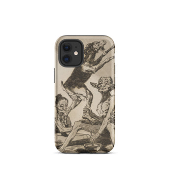 Wait Till You’ve been Anointed - Francisco De Goya Iphone Case, 12 Mini / Matte, Iphone Case Goya-esque Mythical Figures