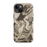 Wait Till You’ve been Anointed - Francisco De Goya Iphone Case, 15 Plus / Matte, Iphone Case Detailed Antique-style Goat Two Figures