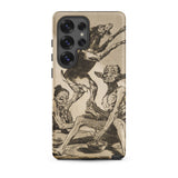 Wait Till You’ve been Anointed - Francisco De Goya Phone Case Samsung Galaxy S25 Ultra / Matte Phone Case Sepia-toned Detailed Illustration