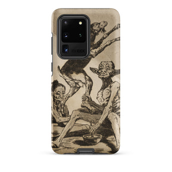 Wait Till You’ve been Anointed - Francisco De Goya Phone Case Samsung Galaxy S20 Ultra / Matte Vintage-style Black-and-white Illustration