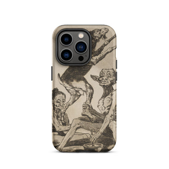 Wait Till You’ve been Anointed - Francisco De Goya Phone Case Iphone 14 Pro / Matte Iphone 15 Pro Max Custom-designed Case Sepia-toned