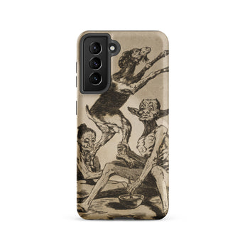Wait Till You’ve been Anointed - Francisco De Goya Samsung Case, Galaxy S21 / Matte, Phone Case Vintage-style Macabre Illustration