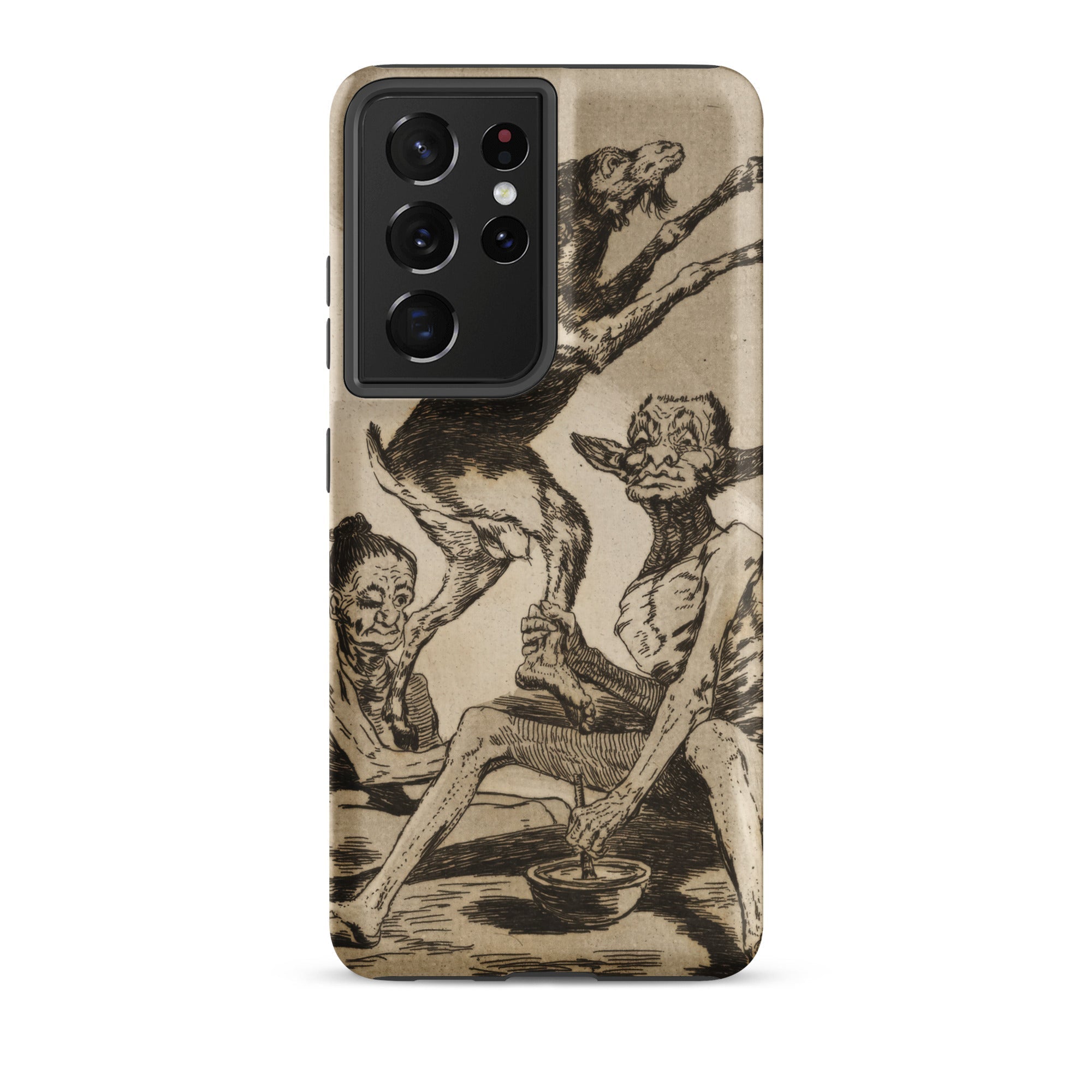 Wait Till You’ve been Anointed - Francisco De Goya Samsung Case, Galaxy S21 Ultra / Matte, Smartphone Case Dark Stylized Grotesque Figures
