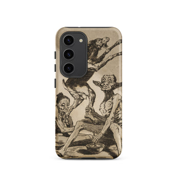 Wait Till You’ve been Anointed - Francisco De Goya Samsung Case, Galaxy S23 / Matte, Beige Smartphone Case Black Camera Module