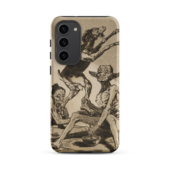 Wait Till You’ve been Anointed - Francisco De Goya Samsung Case, Galaxy S23 Plus / Matte, Phone Case Macabre Vintage-style Illustration
