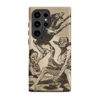 Wait Till You’ve been Anointed - Francisco De Goya Samsung Case, Galaxy S24 Ultra / Matte, Phone Case Vintage-style Macabre Illustration