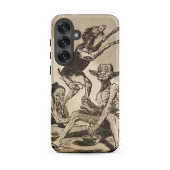 Wait Till You’ve been Anointed - Francisco De Goya Samsung Case, Galaxy S25 Plus / Matte, Smartphone Case Vintage-style Macabre Illustration