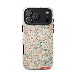 Wall Panel with Garden Urn - Painted Silk Iphone Case, 17 Pro Max / Matte, Mobile Phone Cases, Toby Leon