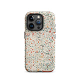 Wall Panel with Garden Urn - Painted Silk Phone Case Iphone 15 Pro / Matte Floral Patterned Phone Case Painted Silk Wall, Elegantly Woven
