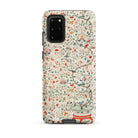 Wall Panel with Garden Urn Painted Silk Samsung Case, Galaxy S20 Plus / Matte, Smartphone Decorative Case Floral Bird Pattern