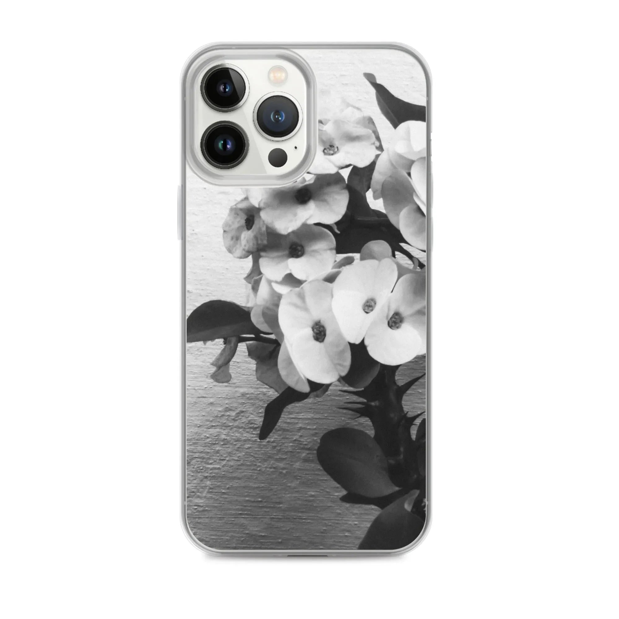 Wallflower Floral Iphone Case - Black And White - Iphone 13 Pro Max - Mobile Phone Cases - Aesthetic Art