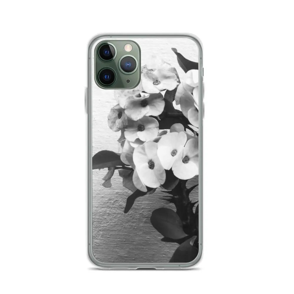 Wallflower Floral Iphone Case - Black And White - Iphone 11 Pro - Mobile Phone Cases - Aesthetic Art