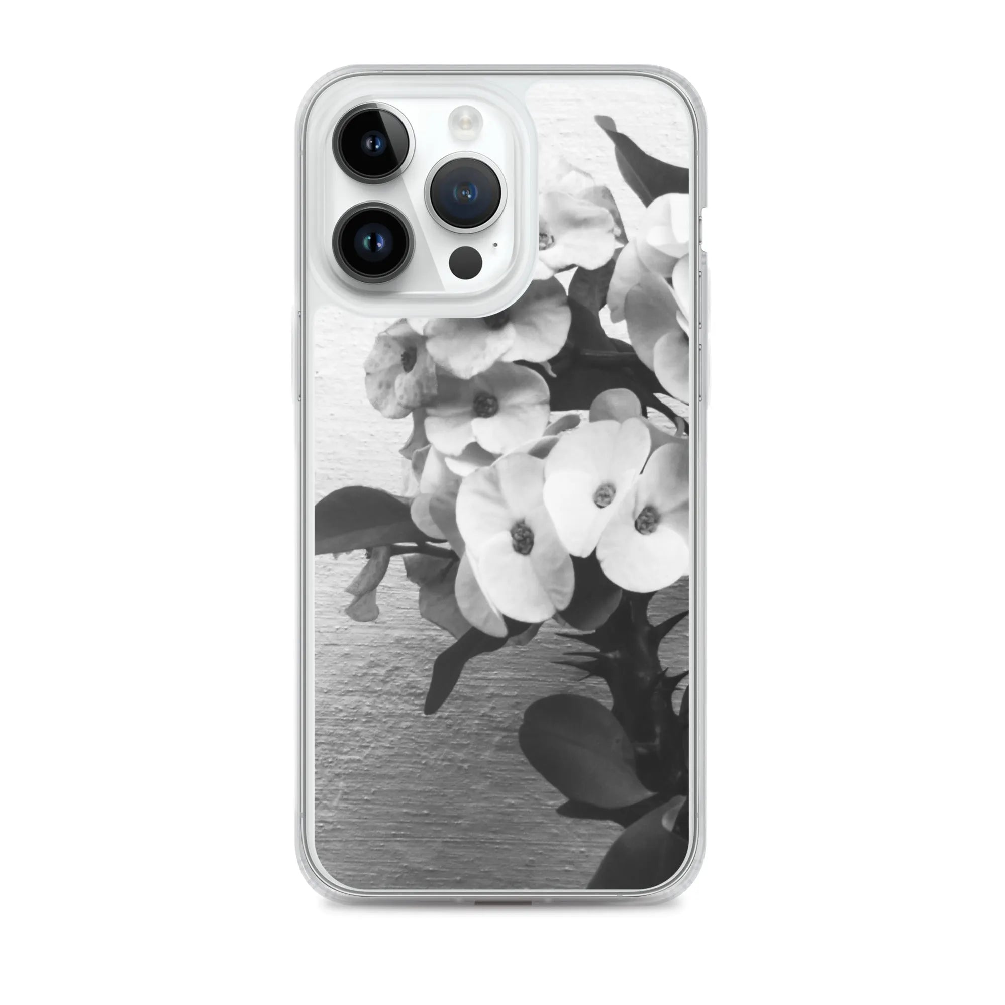 Wallflower Floral Iphone Case - Black And White - Iphone 14 Pro Max - Mobile Phone Cases - Aesthetic Art