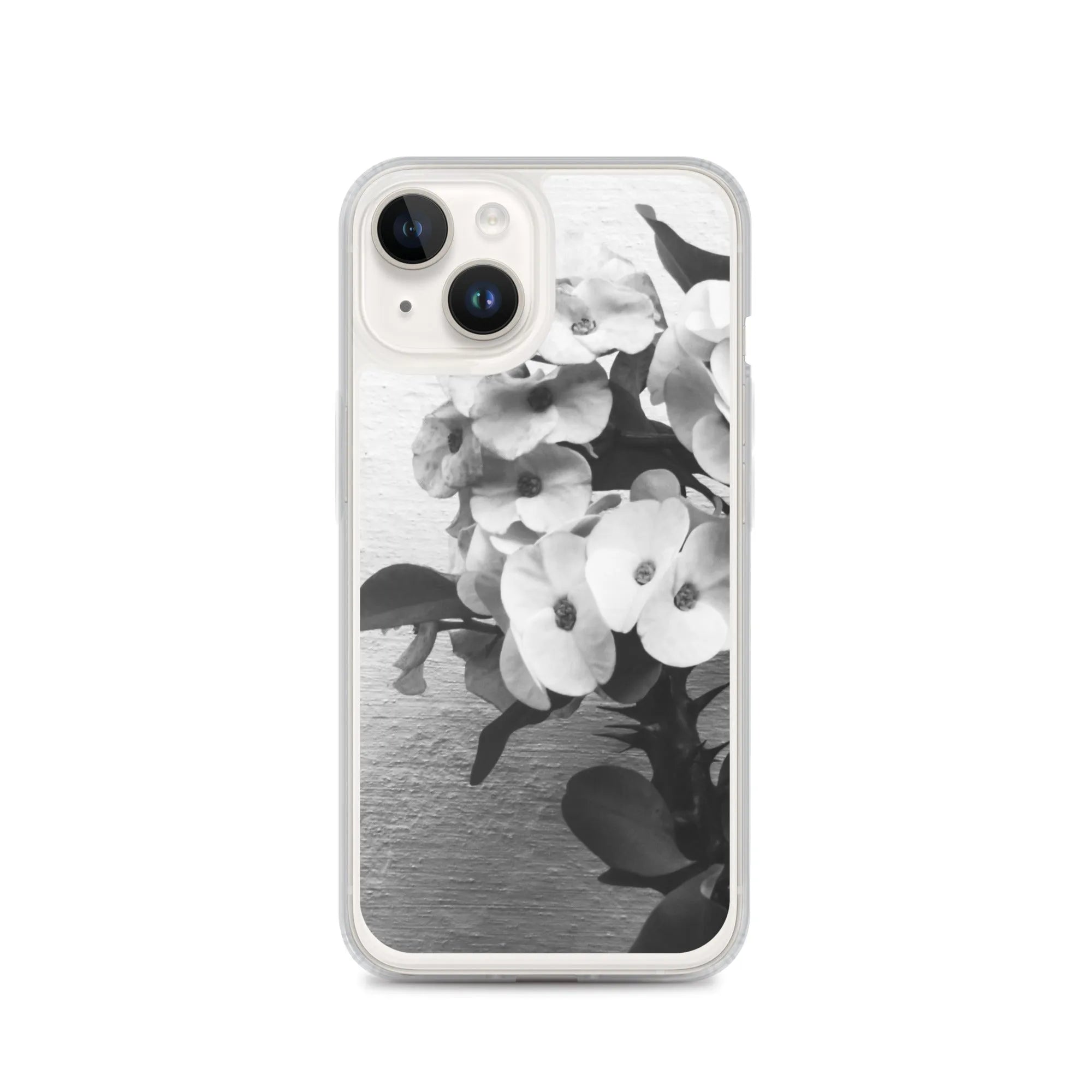 Wallflower Floral Iphone Case - Black And White - Iphone 14 - Mobile Phone Cases - Aesthetic Art