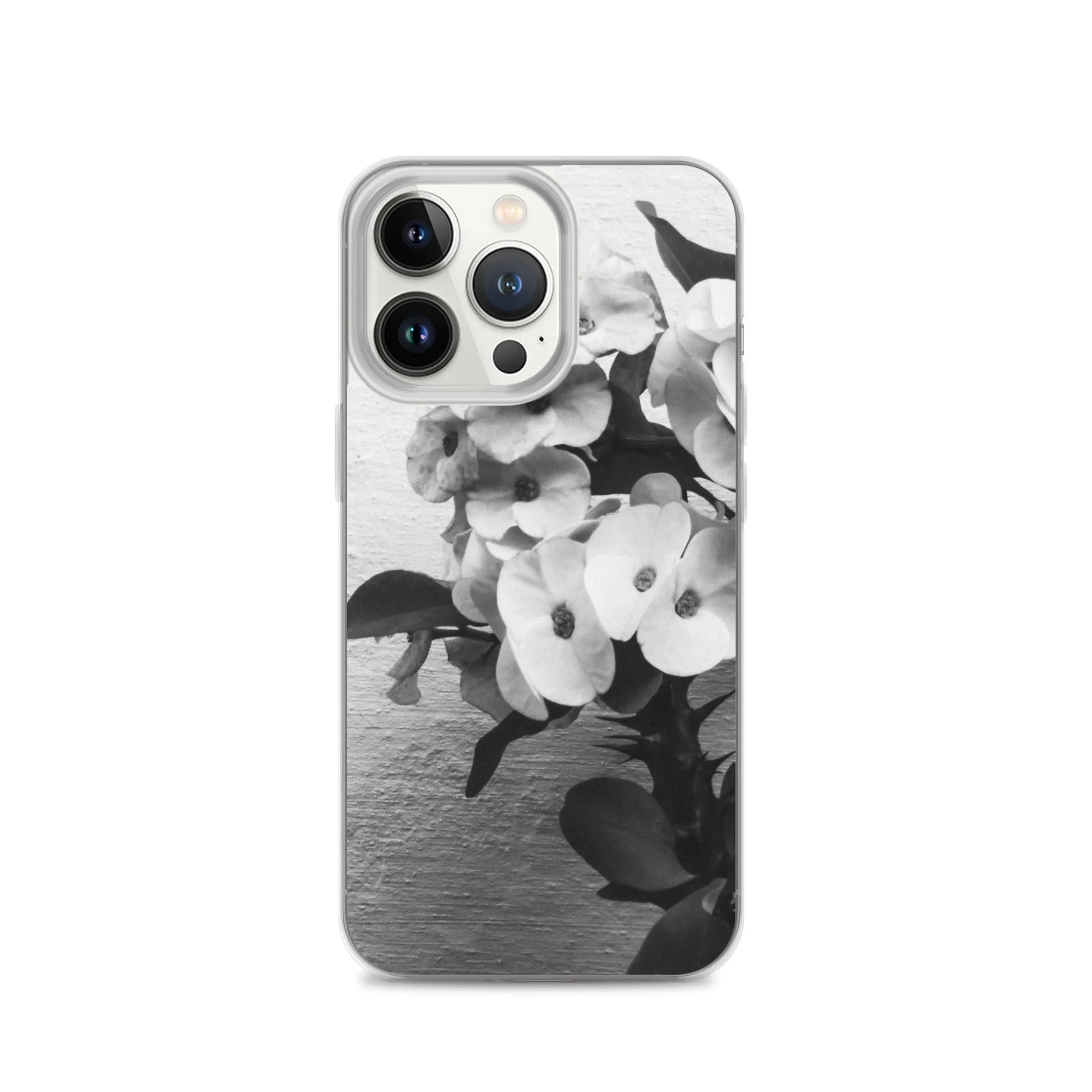 Wallflower Floral Iphone Case - Black And White - Iphone 13 Pro - Mobile Phone Cases - Aesthetic Art