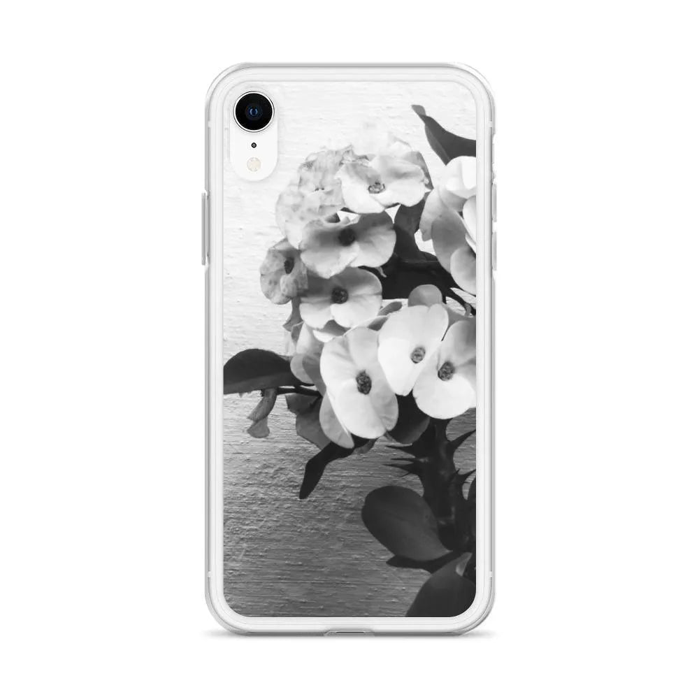 Wallflower Floral Iphone Case - Black And White - Mobile Phone Cases - Aesthetic Art