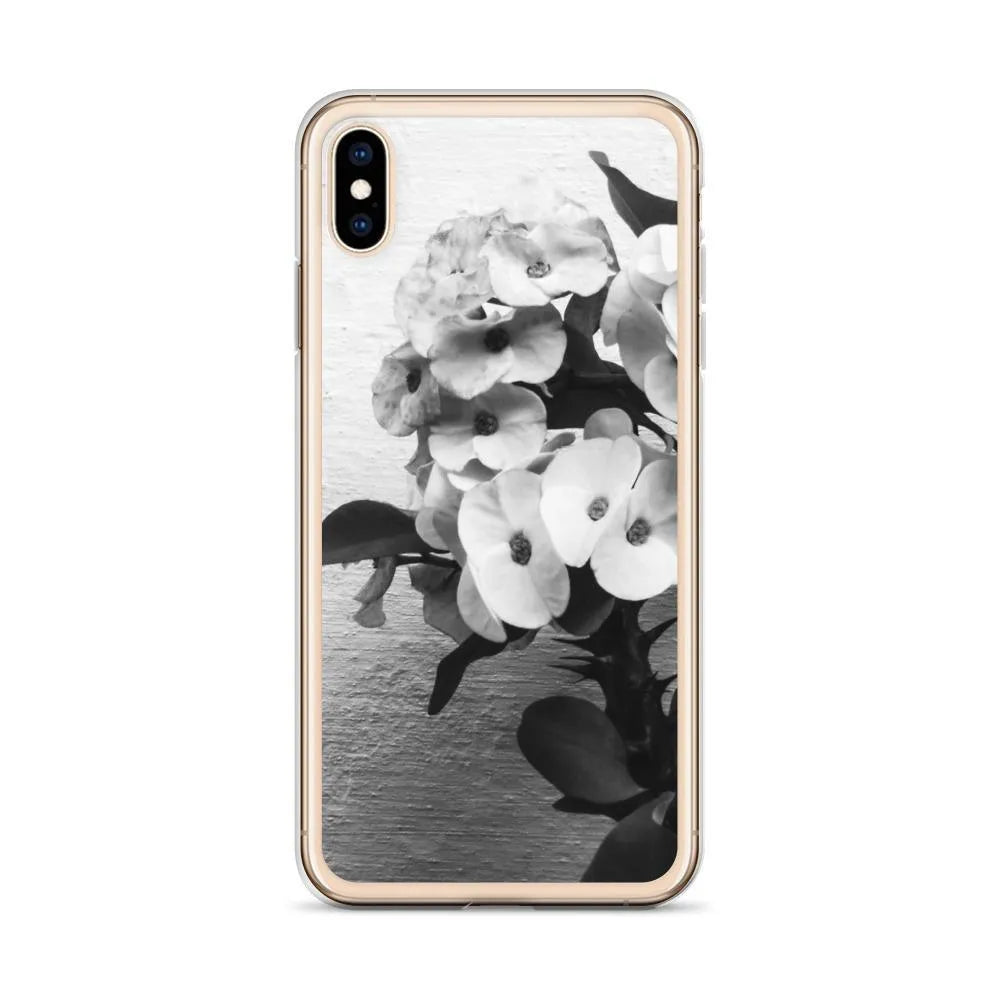 Wallflower Floral Iphone Case - Black And White - Mobile Phone Cases - Aesthetic Art