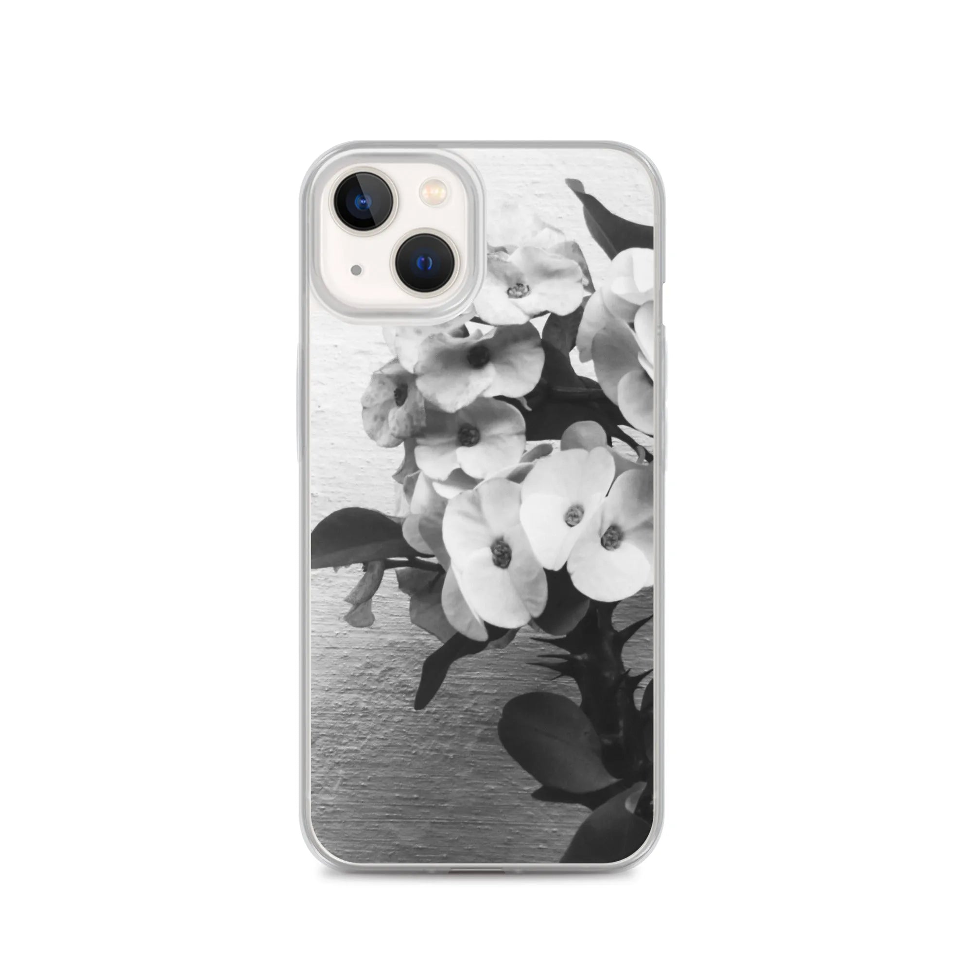 Wallflower Floral Iphone Case - Black And White - Iphone 13 - Mobile Phone Cases - Aesthetic Art