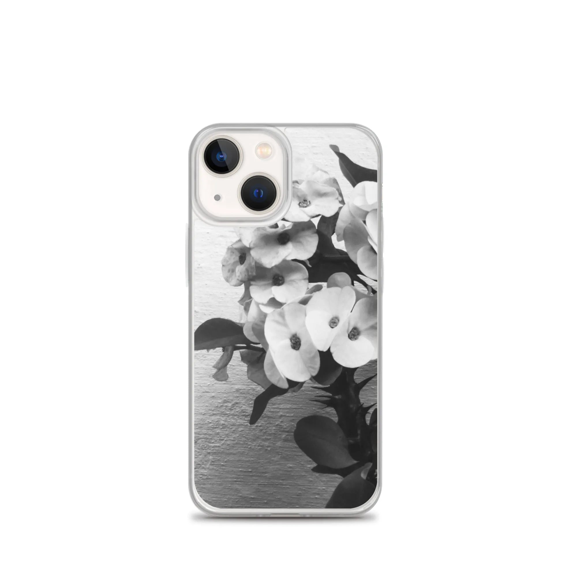 Wallflower Floral Iphone Case - Black And White - Iphone 13 Mini - Mobile Phone Cases - Aesthetic Art