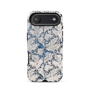 Wallflower - William Morris Botanical Pattern Iphone Case 17 Air / Matte White Blue Floral Patterned Phone Case Textured Surface William