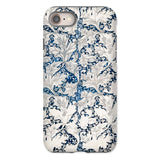 Wallflower - William Morris Botanical Pattern Iphone Case, 8 / Matte, Phone Case Blue White Floral Damask Pattern