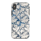 Wallflower - William Morris Botanical Pattern Iphone Case, Xs / Matte, Phone Case Blue White Floral Pattern