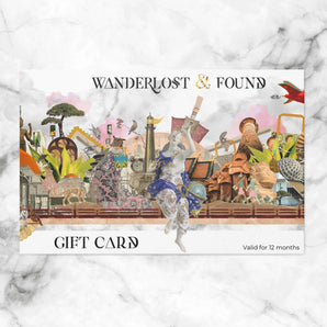 Wanderlost Gift Card, Usd 10.00, Gift Card Wanderlost & Collage Travel-related Images Objects