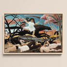 War - Henri Rousseau Framed Canvas, Framed Painting Fantastical Scene Figure