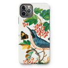 Warbler Admiral Wasps & Ants - James Bolton Iphone Case, 11 Pro Max / Matte, Iphone Case Vintage-style Botanical Illustration Bird Berries
